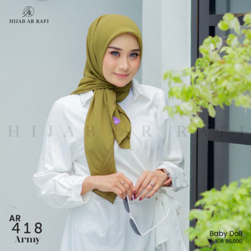 HIJAB ARRAFI AR 418 HIJAB SEGIEMPAT JUMBO