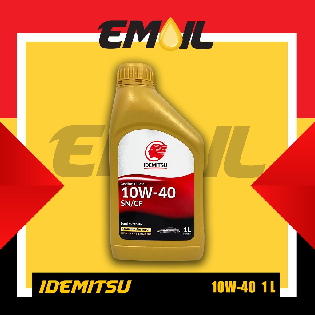 OLI IDEMITSU GASOLINE &amp;DIESEL SAE 10W-40 SN/CF SEMI SYTHENTIC ISI 1LTR