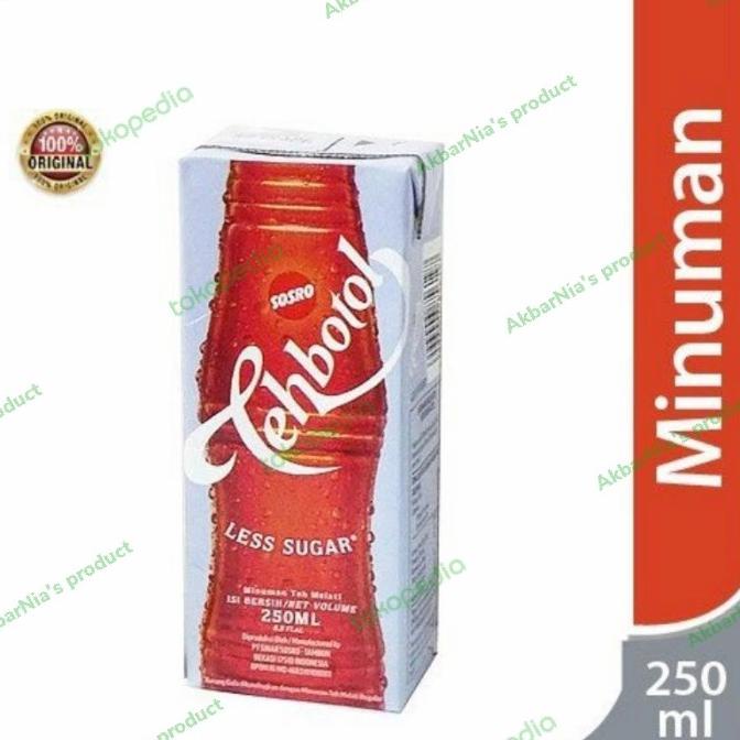 

[COD] Teh botol kotak sosro 250 ml (LESS SUGAR) [COD]