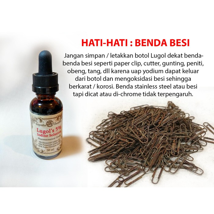 DISKON -  Lugol 5% Iodine Solution Pharmaceutical Grade Lugol's Yodium 30ml