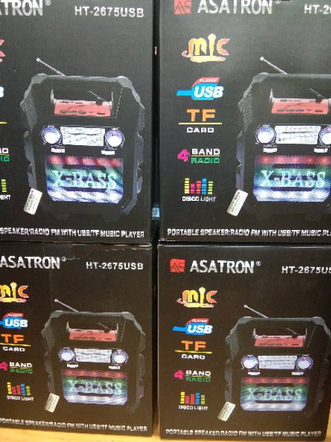 SPEAKER PORTABLE ASATRON HT-2675USB BLUETOOTH