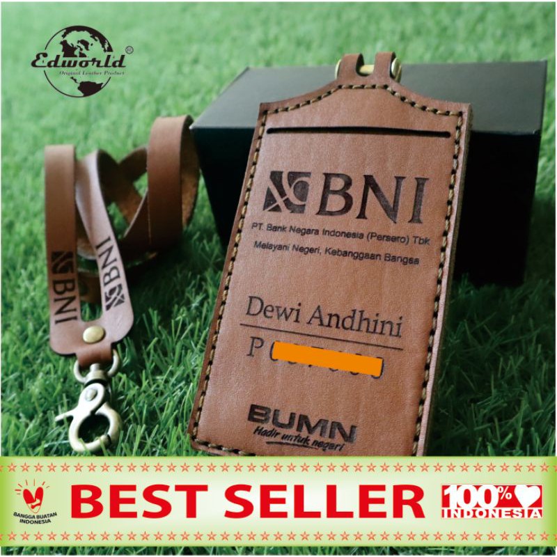 Id Card Holder Kulit Asli Custom Premium