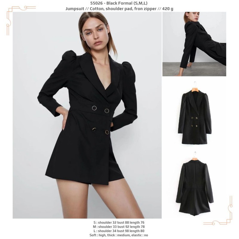 black formal jumpsuit dress