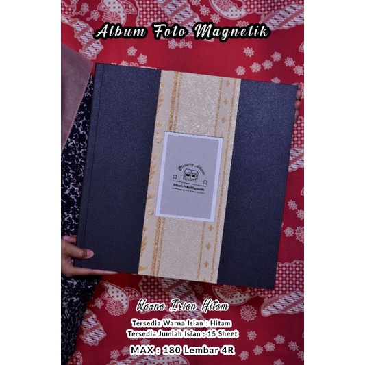 Album Foto Magnetik Jumbo 15 Sheet Hitam