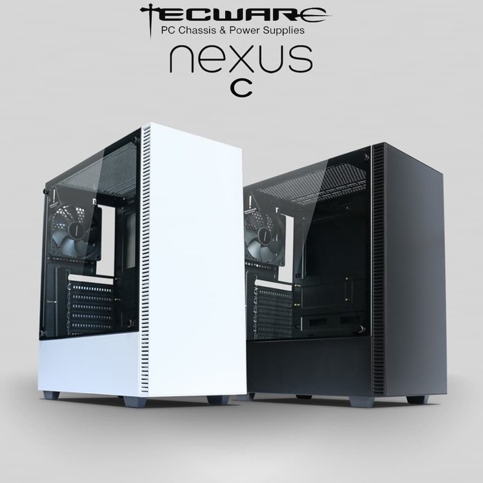 CASING TECWARE NEXUS C Tempered Glass Mid Tower ATX Case.