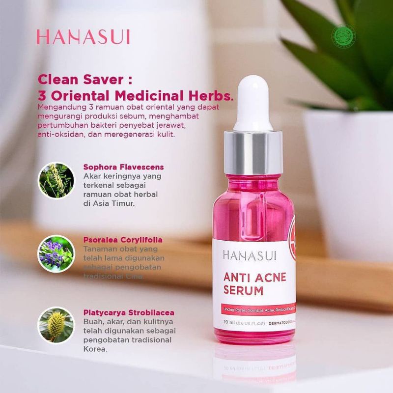 ⓗⓐⓝⓐⓢⓤⓘ Hanasui serum acne jerawat face wajah leher mengobati jrawat meradang merah