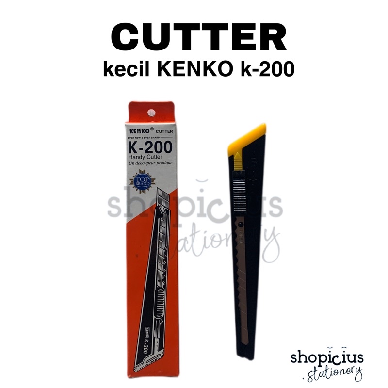 

Cutter Kecil Kenko K-200 silet pemotong pisau ukir