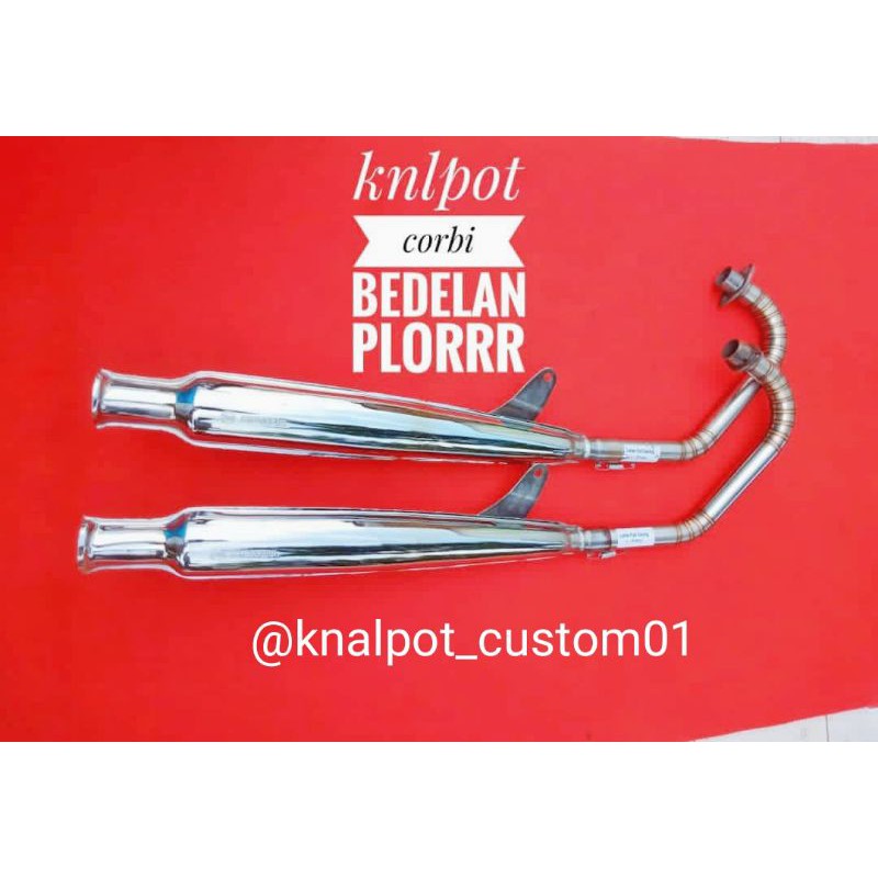 knalpot corbi plor leher stainless