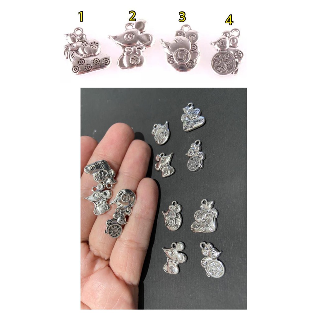 charm tikus mouse charm mice accesories chinesse zodiac charm shio