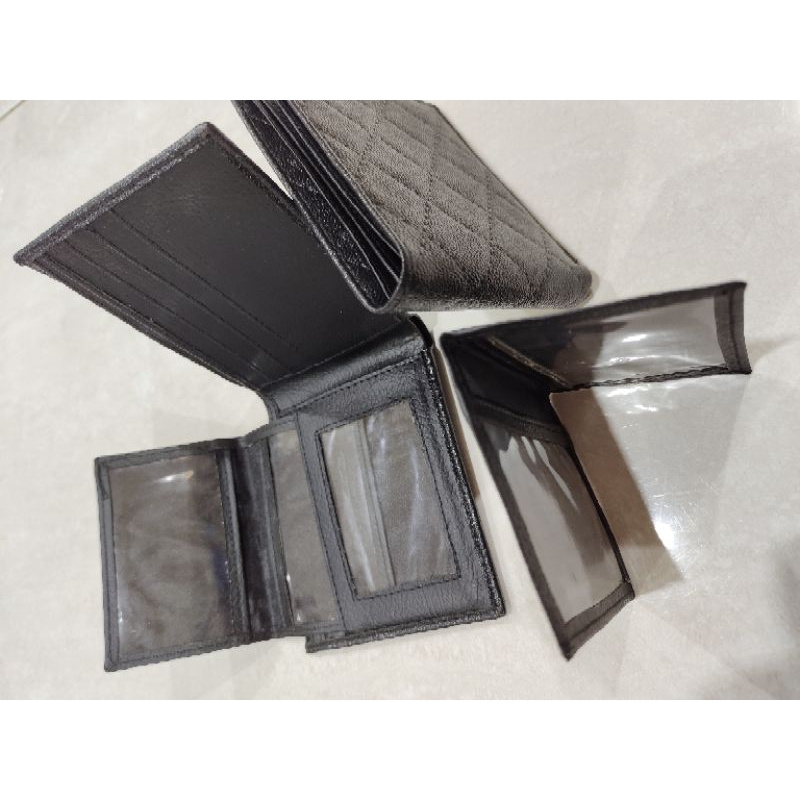 dompet polos lipat pendek caviar