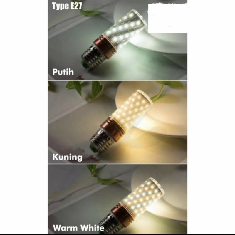 Lampu Led Bohlam / Bulb 3 Warna Cahaya 12 watt