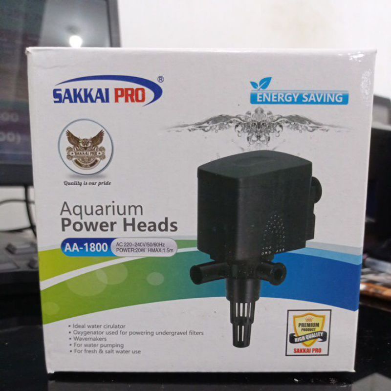 Pompa Aquarium kolam SAKKAI PRO AA 1800