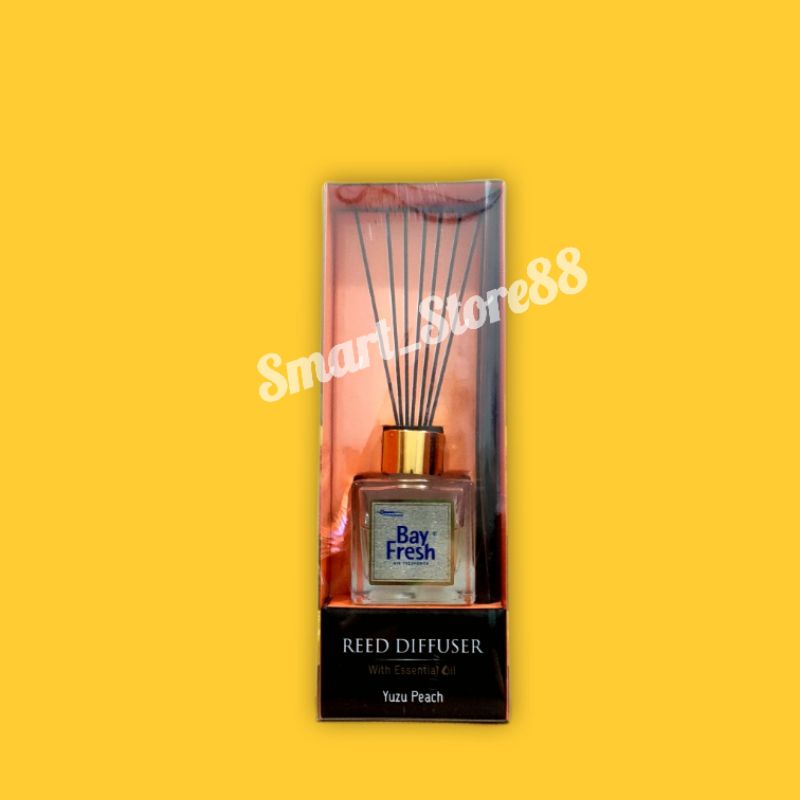 BAY FRESH REED DIFFUSER AIR FRESHENER AROMATHERAPY AROMA THERAPY PENGHARUM RUANGAN BAYFRESH-YUZU PEACH SET