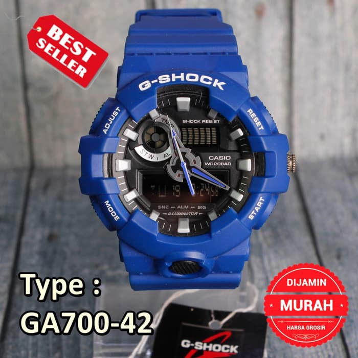 MODEL TERBARU  G Shock GA-700 Biru Army Jam tangan pria & anak