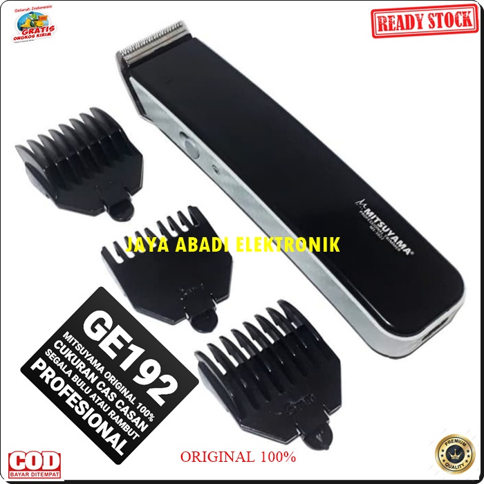 G192 ORIGINAL ALAT CUKUR RAMBUT BULU CUKURAN CAS CHARGER MESIN POTONG HAIR CUT PORTABLE CASAN BATERAI KUMIS JENGGOT BATERY BATERRY PISAU TRIMER CLIPPER PANGKAS MINI SLIM PEMANGKAS LISTRIK ELEKTRONIK ELEKTRIK PEMOTONG MITSUYAMA G192  mitsuyama original Ala