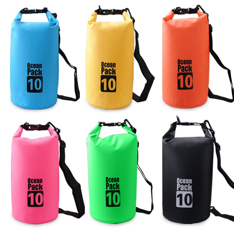 Outdoor Waterproof Bucket Dry Bag 10 Liter - OB101 - Black