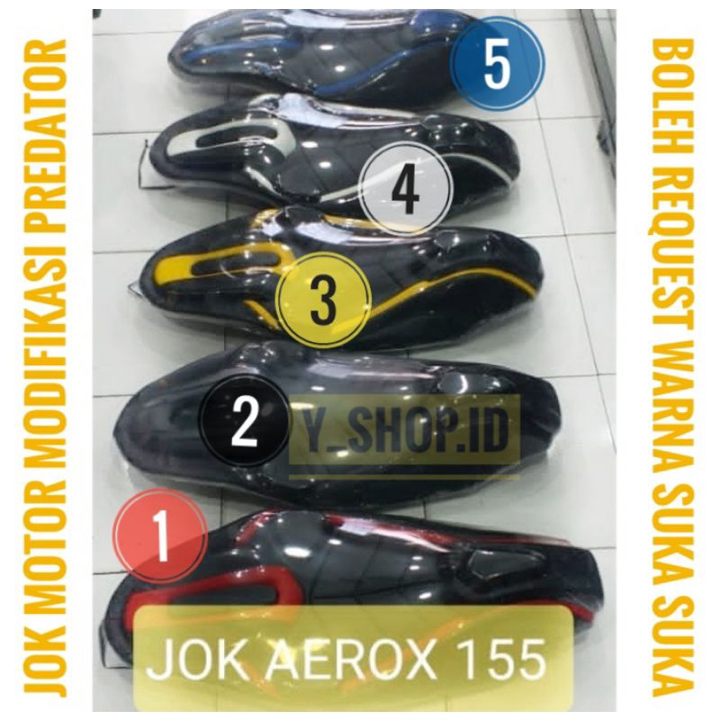 Jok Motor Modifikasi Aerox 155 Predator Kulit MBtech Original