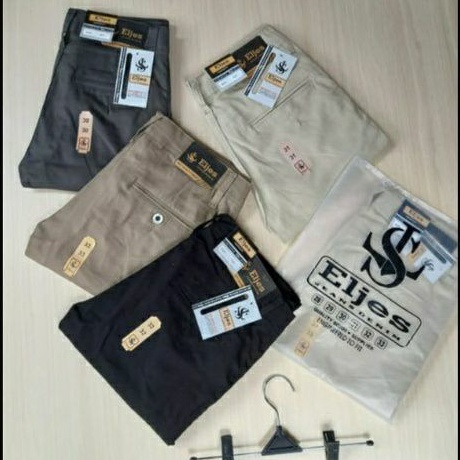 chinos Eljes, celana panjang pria chinos keren harga terjangkau