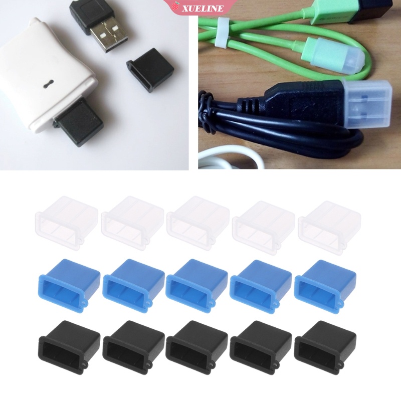 1pc Plug Penutup Port USB Tipe A Male Anti Debu 2 Warna