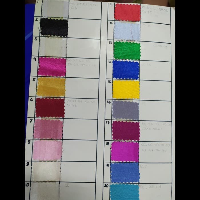 kain shantung. kain santung meteran. satin bolak balik polos