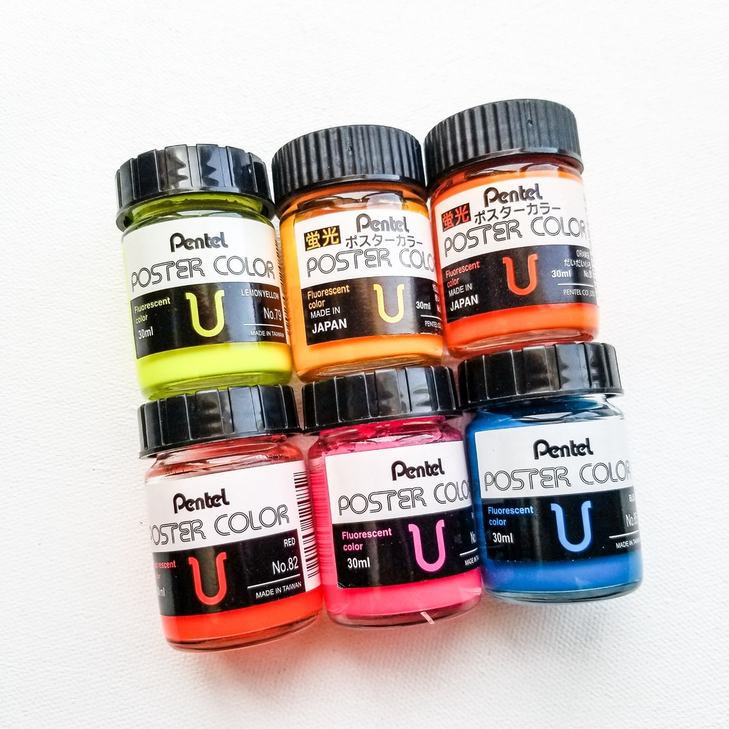 

RB Pentel Poster Color 30ml Warna Fluorescent