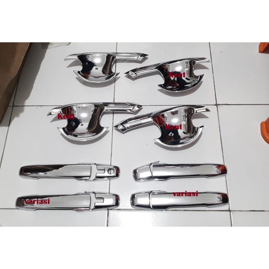 Paket Outer Mangkok Cover Handle All New Avanza 2021 2022 Up Chrome