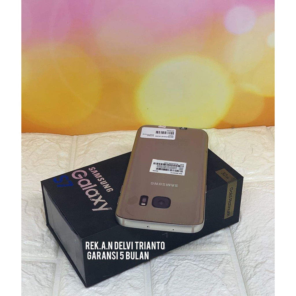 Samsung Galaxy S7 Flat Single Seken Original Mulus Fulset Garansi 5 Bulan