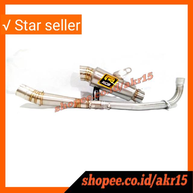 Knalpot RCB Jupiter z ,Vega R ZR , Supra x , Revo , Supra fit , Blade , DLL model standar/ samping