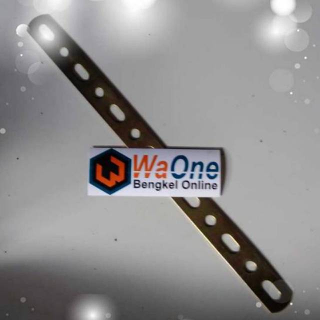 Plat Bolong Serbaguna Chrome Black Kuning Ketebalan 1.5mm 2mm 2.5mm