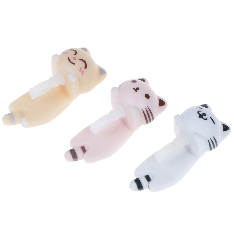 # Kaos T-Shirt Wanita Lengan Pendek Motif Print #Plug jack earphone 3.5mm Bentuk Kucing Untuk Handphone