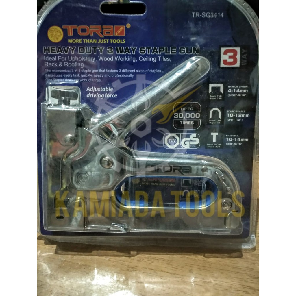 

Hekter Tembak 3 In 1 TORA/ Staples Gun 3 In 1 TORA/ Gun Tacker 3 In 1 TORA