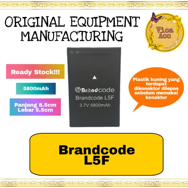 Baterai battery batre brandcode L5F