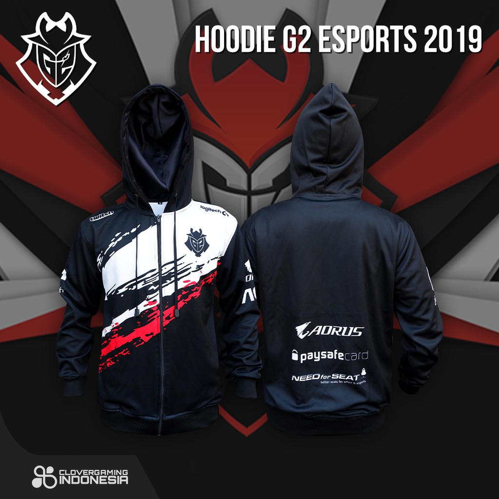 Hoodie G2 Esports 2019 Gaming Jacket Team Esports Full Print