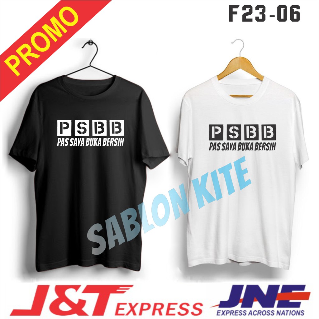 MURAH!!! KAOS PSBB PAS SAYA BUKA BERSIH F23-06 BAHAN COMBET 30S