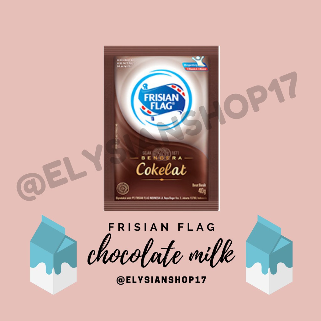 

Susu Kental Manis Coklat Bendera / Frisian Flag 1 Renceng (6 Sachet)