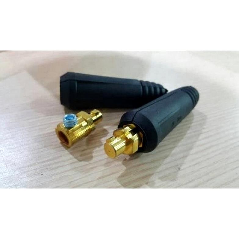 Kabel Konektor + Soket Kabel Las 35 - 50 Mm Male Female