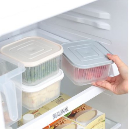 Kotak Penyimpanan Buah Sayuran Segar Bahan Plastik / Fruit Storage Refrigerator