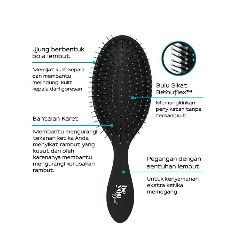 Beyoutiful Cushion Hair Brush Sisir rambut kusut