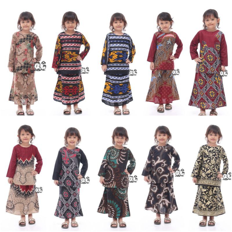 Batik Set Anak Cewek / RNB anak / Setelan Batik Anak