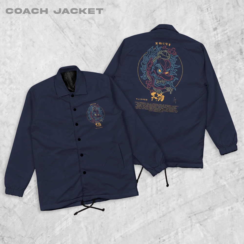 Fortglass Tengu Coach Jaket Pria Outwear Unisex Parasut