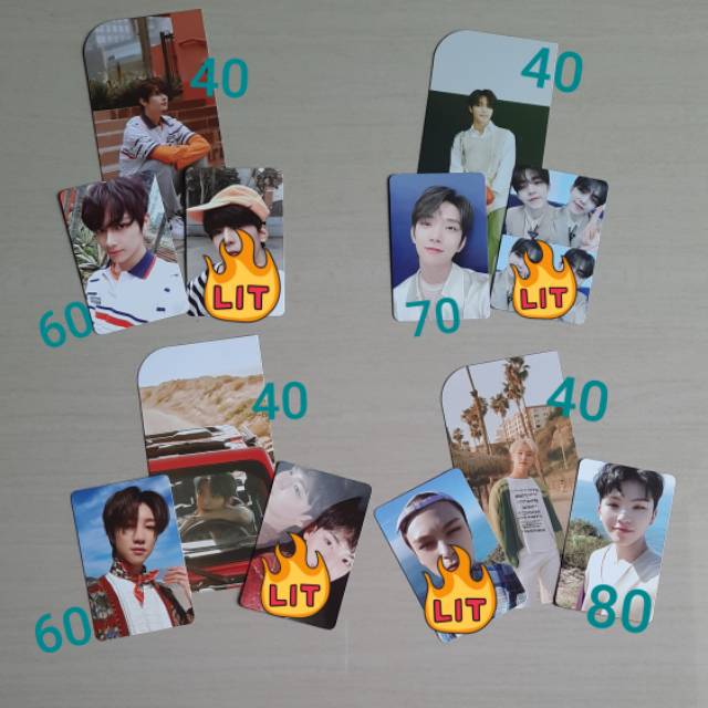 PC dan Bookmark Album Henggarae Seventeen / Joshua / Woozi / The8 / Jun / Dino / Hoshi