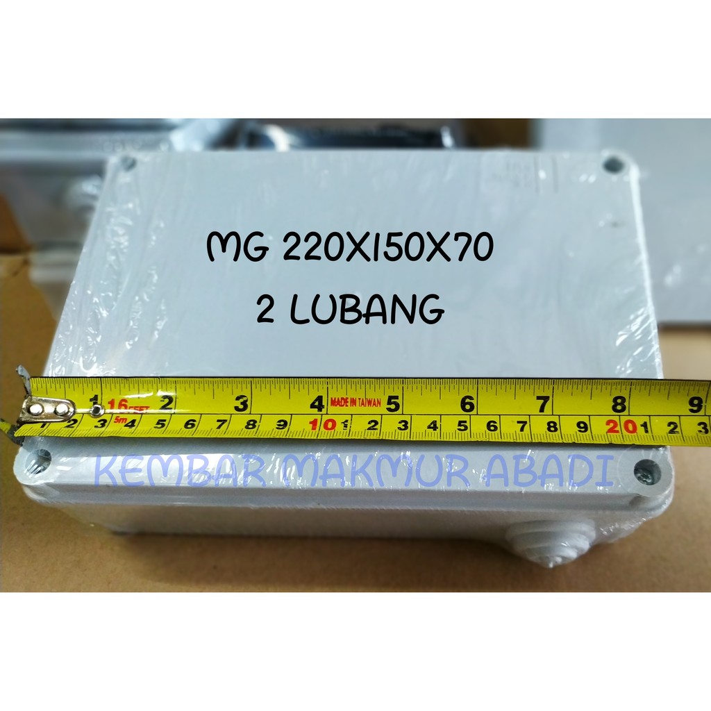 DURADUS MG 220x150x70 - 2 Lubang / JUNCTION BOX / JANSION BOX KOTAK / Duradus Kotak 22x15x7cm-2 Lbg