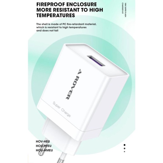 Charger Fast Charging《AROVER R02》Grosir / Cod - Free Kabel Data