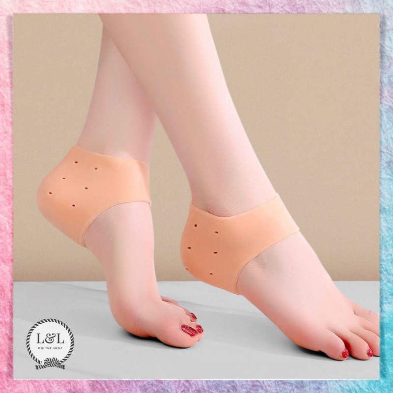 Bantalan Pelindung Tumit Anti Lecet Kaus Kaki Silikon Lembut Aksesoris Sepatu Heels