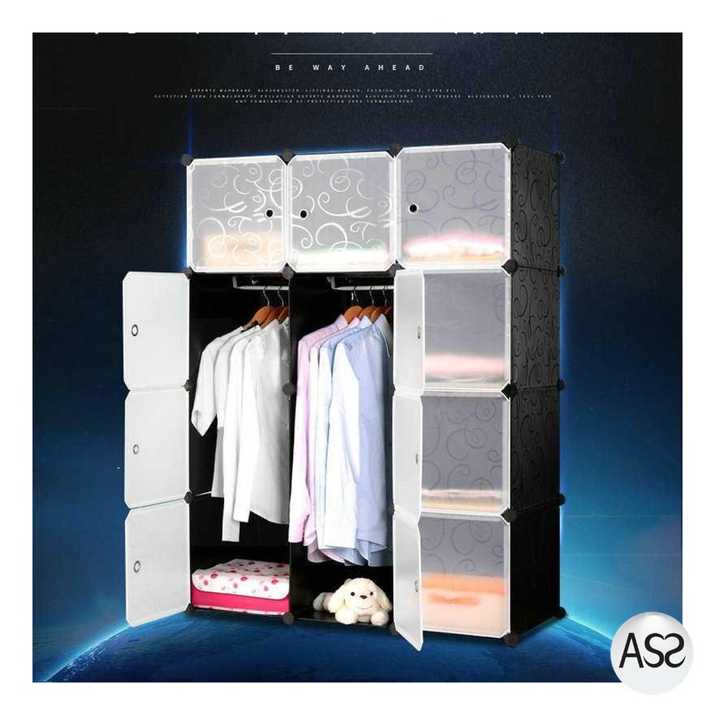 ASS Shop - Magic Wardrobe Lemari Baju Plastik DIY 12 Pintu