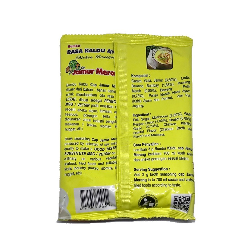 Kaldu Ayam Non MSG Cap Jamur Merang 250g