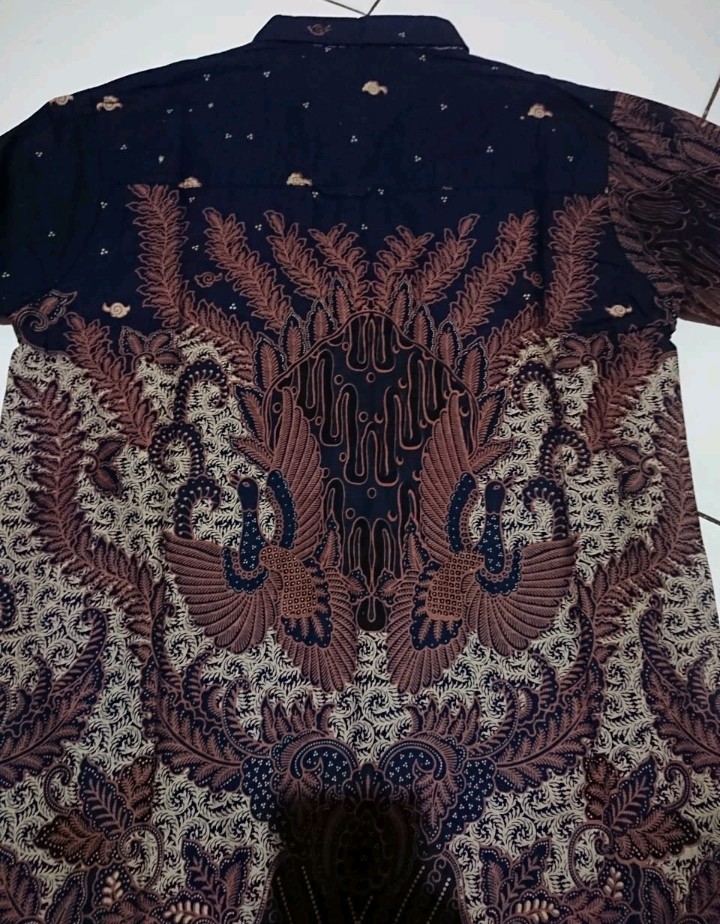 Kemeja Batik Lengan Panjang Slimfit Batik Pria Kemeja Formal Motif Manggar