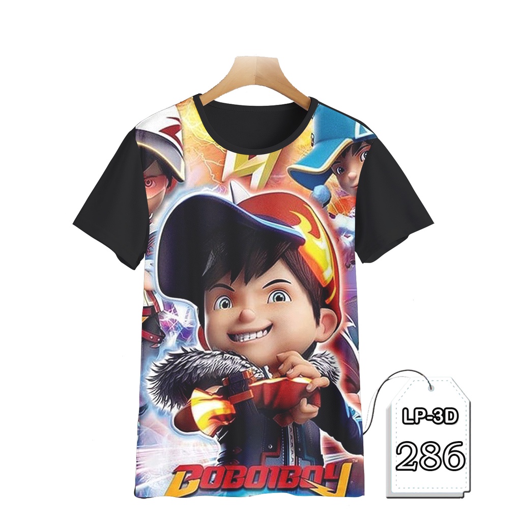 Baju Boboiboy Api Blaze Kaos Anak Laki-laki Printing 3D #LP3D-286
