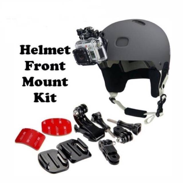 Helmet Front Mount Kit 3M For Xiaomi Yi,GoPro,Sjcam,B Pro holder helm
