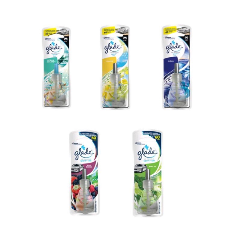 GLADE AIR FRESHENER CAR SPORT REFFIL